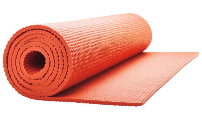 Yoga mat, isolated on transparent background