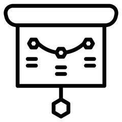 Strategy Plan Marketing Line Icon