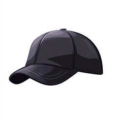 Fototapeta premium Stylish black cap, perfect for outdoor activities, casual wear, and sports events, adding a trendy touch to any outfit.