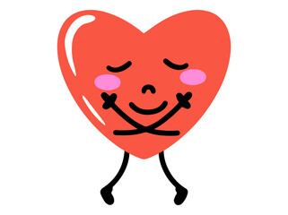 Valentine Heart Cartoon Background Illustration