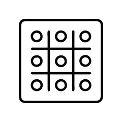 bingo card icon, bingo card line art - simple line art of bingo card, perfect for bingo card logos and icons and themed design 