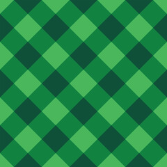 Seamless Green Checkered Pattern Abstract Geometric Background Design