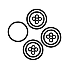 game token color set icon, game token color set line art - simple line art of game token color set, perfect for game token color set logos and icons and themed design 