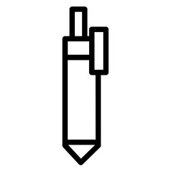 Pen Study Tool Line Icon