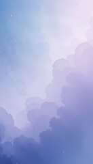 Calming Gradient Wallpaper from Light Blue to Soft Lavender, AI generative