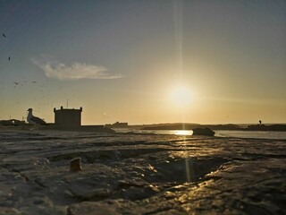 Sunlit Serenity: Monuments Against Nature's Canvas
