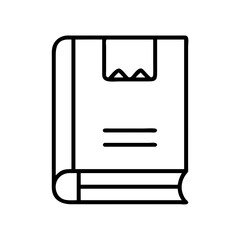 rulebook icon, rulebook line art - simple line art of rulebook, perfect for rulebook logos and icons and themed design 