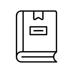 rulebook icon, rulebook line art - simple line art of rulebook, perfect for rulebook logos and icons and themed design 