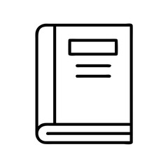 rulebook icon, rulebook line art - simple line art of rulebook, perfect for rulebook logos and icons and themed design 