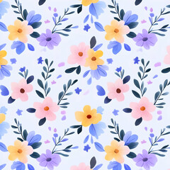 Pastel Floral Illustration Background