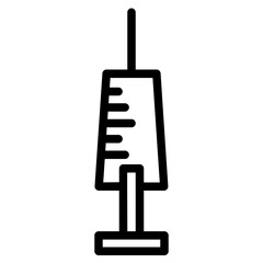 Health Injection Isolated Line Icon