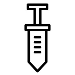 Health Injection Isolated Line Icon