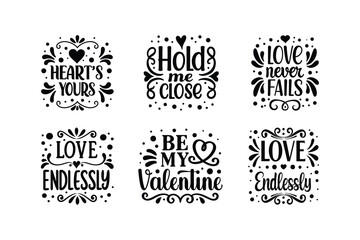 Valentine's Day, T-Shirt design bundle, Valentine's vector template