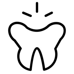 Teeth Medical Smile Line Icon