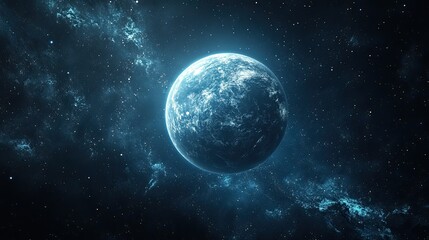 Obraz premium wonders of the cosmos with incredibly detailed HD backgrounds that highlight the moon over the ocean, planets, and generative artificial intelligence 