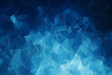 Abstract Blue Triangular Background
