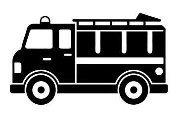 Emergency Fire Truck Vector Art