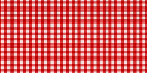 Red checkered background with a classic, grid design. seamless background pattern