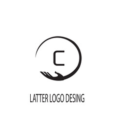 c latter logo and vector