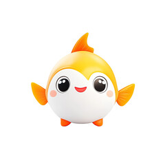Playful cartoon fish toy indoor setting product image colorful environment close-up view fun concept