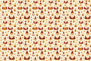 sinterklaas seamless texture pattern. background for cloth
