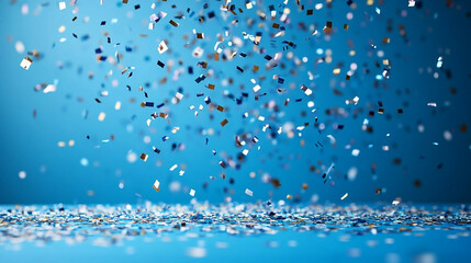 Bunch of Confetti Falling from the Sky Featuring Happy Colors Pastel Flower Petals and Cheerful Designs Generative AI
