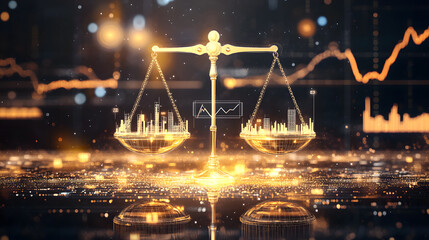 Dynamic 3D Concepts of Global Investing, Market Growth, and Business Innovation