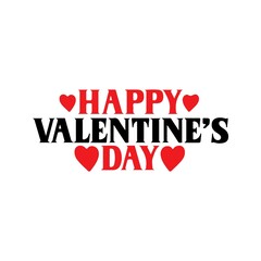 Valentine’s Day typography text on plain white transparent isolated background for card, shirt, hoodie, sweatshirt, apparel, tag, mug, icon, poster or badge