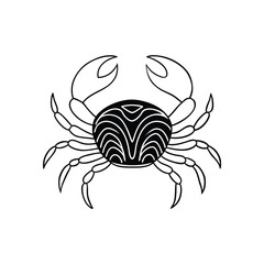 Fototapeta premium Discover an intricate crab zentangle art illustration, isolated on a white background. Perfect for creative projects, tattoos, decor, and more, this detailed vector design exudes elegance and style.