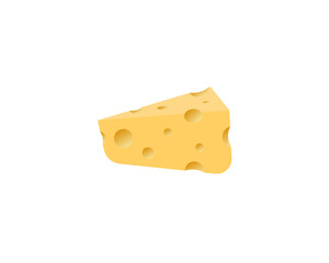 cheese isolated on white