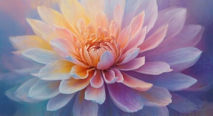 Fototapeta premium primer plano flores colores vibrantes