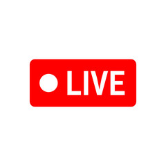 Live icon on transparent background