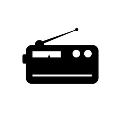 Fototapeta premium Radio sign on transparent background