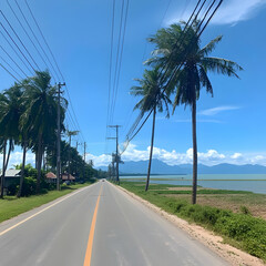 Scenic Coastal Road Photograph