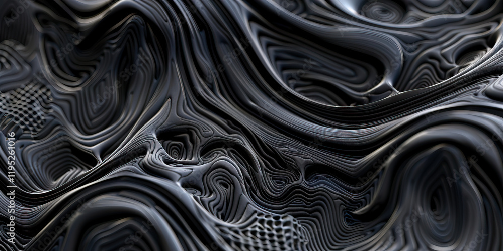 Aufkleber abstract gray textured surface with layered lines
