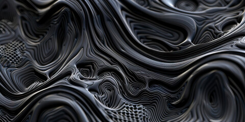 Obraz premium Abstract Gray Textured Surface with Layered Lines