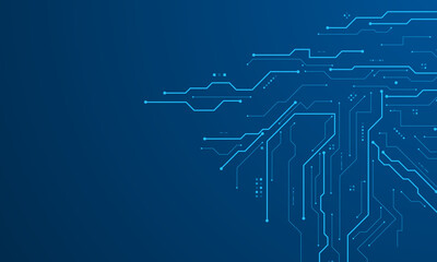 vector futuristic circuit board , Electronic motherboard , Communication and engineering concept , Hi-tech digital technology concept	
