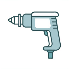 Handheld Electric Drill Vector Design.