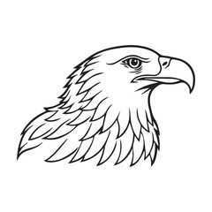 Obraz premium Eagle line art