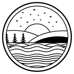 Seamless Horizon Line Patterns