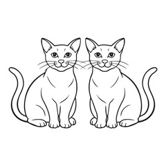 Obraz premium Cute Cat art design 