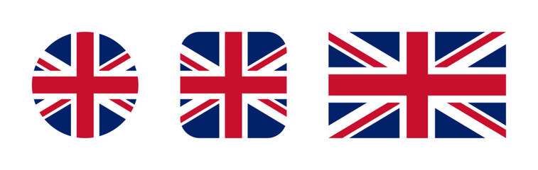 United Kingdom flag icon set