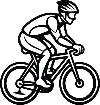 recommend clip art: Cyclist riding bicycle line art vector illustration, Cyclist riding bicycle silhouette vector art, Cyclist riding bicycle vector
