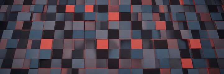 Bold geometric shapes arranged in a square grid with contrasting colors, geometric shapes,  abstract shapes,  geometric patterns