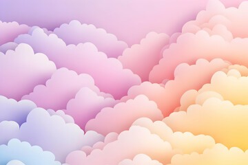Pastel Cloud Abstract Background Illustration