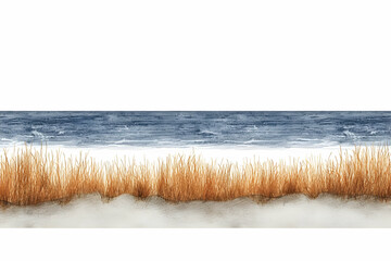 Watercolor Seascape Illustration