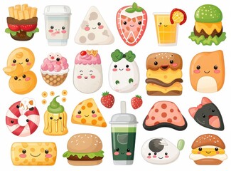 Cute Food Characters Collection