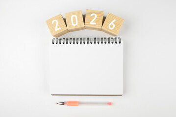 2026 is the year for a fresh start. New Year. Calendar 2026 for organizer planning and reminders on...
