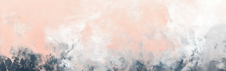 Obraz premium Soft pastel peach and gray abstract design creating a chaotic and calming atmosphere