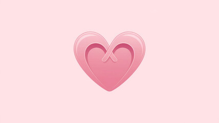 Pink Intertwined Hearts  Love  Romance  Valentine s Day  Abstract Design